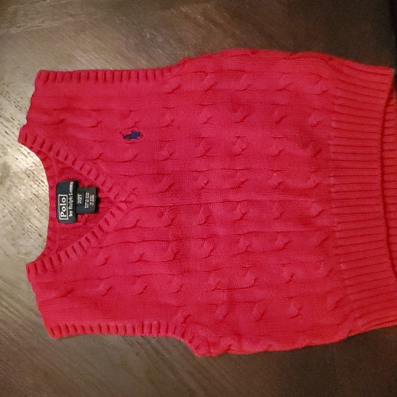 Polo Ralph Lauren Other - 🌟3/$10 Boys 2t red sweater vest